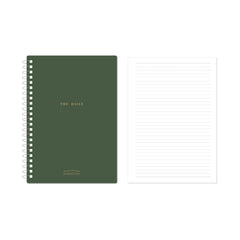 MINISO MINIMALISM RETRO COLLECTION A4 PP WIRE-BOUND BOOK 90 SHEETS (BLACKISH GREEN) 2025082210107 WIREBOUND BOOK