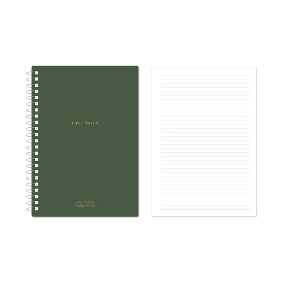 MINISO MINIMALISM RETRO COLLECTION A4 PP WIRE-BOUND BOOK 90 SHEETS (BLACKISH GREEN) 2025082210107 WIREBOUND BOOK