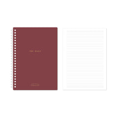 MINISO MINIMALISM RETRO COLLECTION A4 PP WIRE-BOUND BOOK 90 SHEETS (WINE RED) 2025082710102 WIREBOUND BOOK