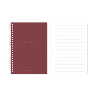 MINISO MINIMALISM RETRO COLLECTION A4 PP WIRE-BOUND BOOK 90 SHEETS (WINE RED) 2025082710102 WIREBOUND BOOK