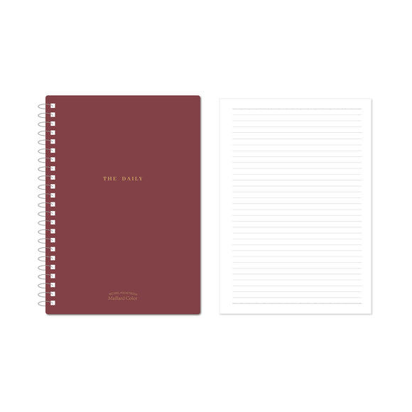 MINISO MINIMALISM RETRO COLLECTION A4 PP WIRE-BOUND BOOK 90 SHEETS (WINE RED) 2025082710102 WIREBOUND BOOK
