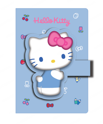 MINISO HELLO KITTY COLLECTION FIGURE A5 3D FIGURE STRESS-RELIEF MAGNET SNAP BOOK (80 SHEETS) 2025084710100 HARDCOVER MEMO BOOK
