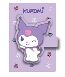 MINISO KUROMI COLLECTION FIGURE A5 3D FIGURE STRESS-RELIEF MAGNET SNAP BOOK (80 SHEETS) 2025085010100 HARDCOVER MEMO BOOK-1