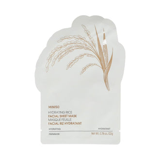 MINISO HYDRATING RICE FACIAL SHEET MASK 2025632910105 FACIAL MASK SHEET