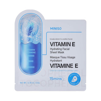 MINISO VITAMIN E HYDRATING FACIAL SHEET MASK 2025702510105 FACIAL MASK SHEET