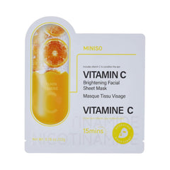 MINISO VITAMIN C BRIGHTENING FACIAL SHEET MASK 2025702710109 FACIAL MASK SHEET