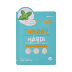 MINISO TUESDAY MOISTURIZING FACIAL SHEET MASK (MENTHA ARVENSIS) 2025703310100 FACIAL MASK SHEET