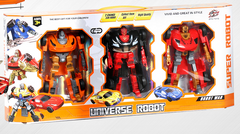 MINISO 2-IN-1 RACING TRANSFORMING MECHA (3 PCS)(B) 2025836410104 TRANSFORMATION TOYS