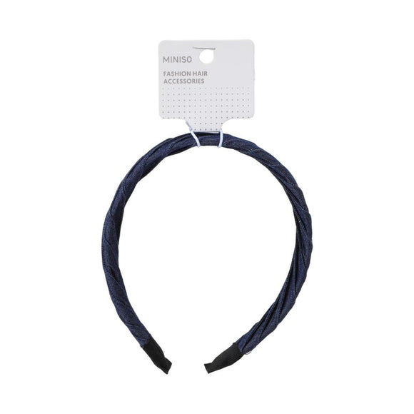 MINISO DENIM BLUE SERIES HAIR HOOP (1 PC) 2025980110103 HAIR TIE