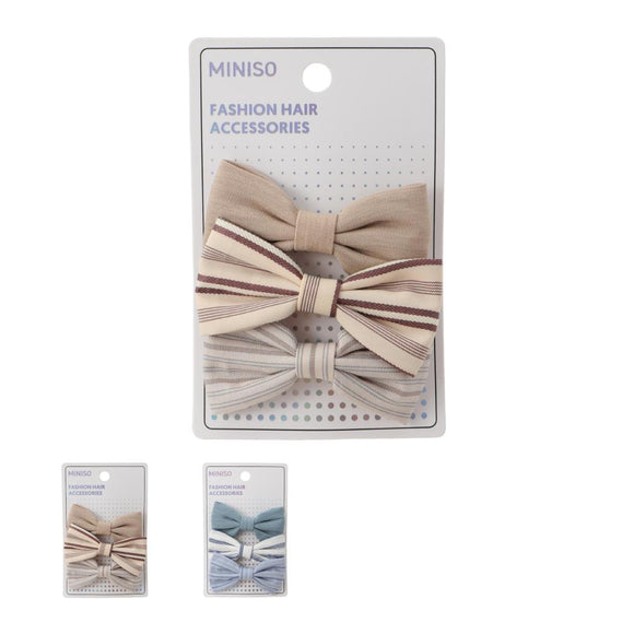 MINISO MOCHA BLUE HAIR CLIP (3 PCS) 2025981710104 HAIR CLIPPERS