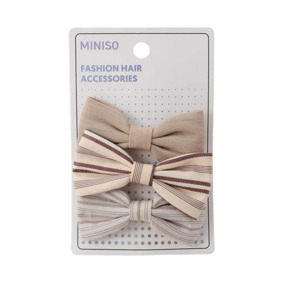 MINISO MOCHA BLUE HAIR CLIP (3 PCS) 2025981710104 HAIR CLIPPERS