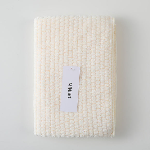 MINISO CLASSIC PLAIN JACQUARD TOWEL(BEIGE) 2026202410100 TOWEL