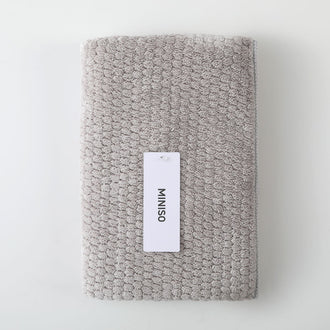 MINISO CLASSIC PLAIN JACQUARD TOWEL(GRAY) 2026202412104 TOWEL