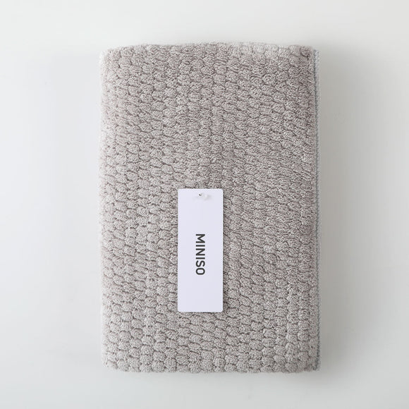 MINISO CLASSIC PLAIN JACQUARD TOWEL(GRAY) 2026202412104 TOWEL
