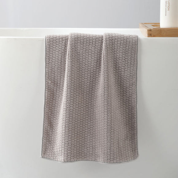 MINISO CLASSIC PLAIN JACQUARD TOWEL(GRAY) 2026202412104 TOWEL