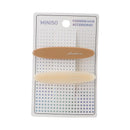 MINISO FASHION KOREAN SIMPLE HAIR CLIP (BEIGE BROWN) (2 PCS) 2026343110105 HAIR CLIPPERS-1