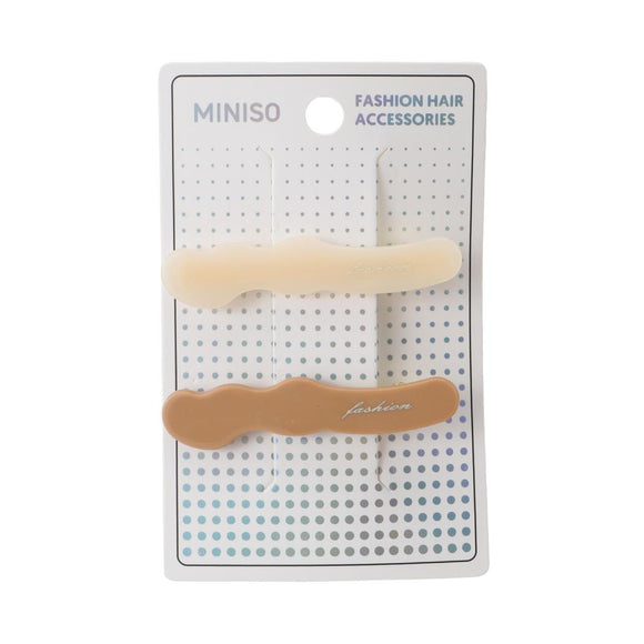 MINISO FASHION KOREAN WAVY HAIR CLIP (2 PCS) 2026343210102 HAIR CLIPPERS