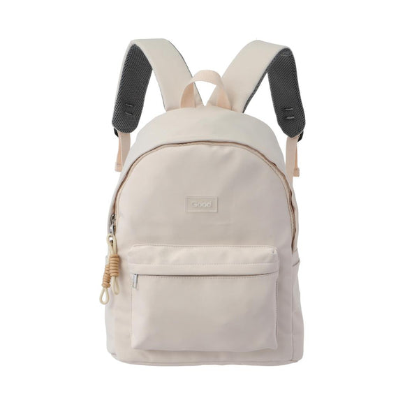 MINISO CASUAL SOLID COLOR LIGHTWEIGHT BACKPACK(BEIGE) 2026359012103 BACKPACK