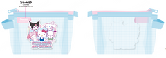 MINISO HELLO KITTY AND FRIENDS SWEET FACTORY COLLECTION TRAPEZOIDAL MESH STATIONERY CASE (BLUE) 2026541810104 STATIONERY