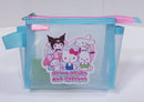 MINISO HELLO KITTY AND FRIENDS SWEET FACTORY COLLECTION TRAPEZOIDAL MESH STATIONERY CASE (BLUE) 2026541810104 STATIONERY-2