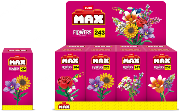 MINISO ZURU - MAX BUILDING BLOCKS(FLOWER) 2026769012106 BLIND BOX