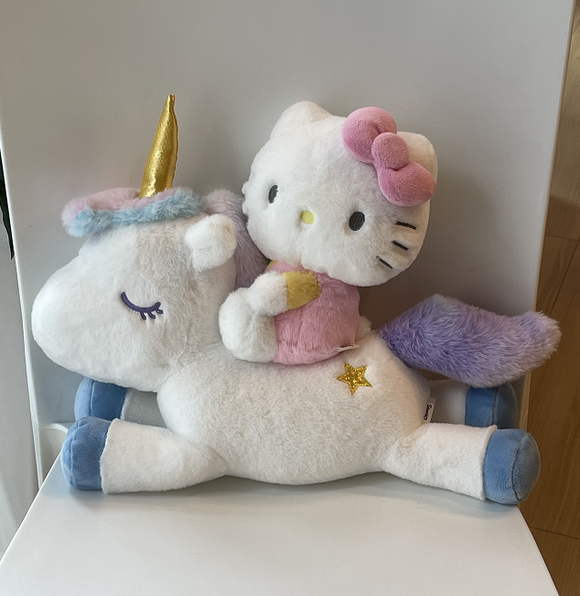 MINISO HELLO KITTY 12IN. RIDING UNICORN PLUSH TOY 2026833110103 IP PLUSH