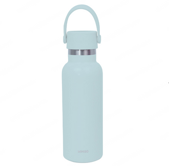MINISO SOLID COLOR SERIES HANDLE INSULATED BOTTLE 500ML(BLUE) 2026948010107 VACUUM CUP/ KETTLE