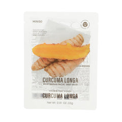 MINISO CURCUMA LONGA MOISTURIZING FACIAL SHEET MASK 2027755810102 FACIAL MASK SHEET
