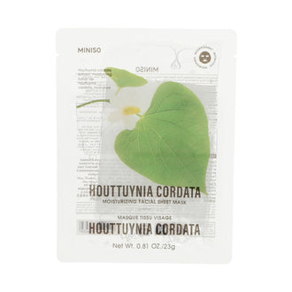 MINISO HOUTTUYNIA CORDATA MOISTURIZING FACIAL SHEET MASK 2027755910109 FACIAL MASK SHEET