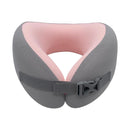 MINISO WASHABLE MEMORY FOAM NECK PILLOW(LIGHT PINK) 2027866611100 U-SHAPED NECK PILLOW-1