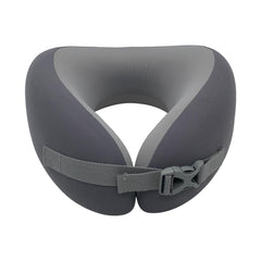 MINISO WASHABLE MEMORY FOAM NECK PILLOW(GRAY) 2027866615108 U-SHAPED NECK PILLOW