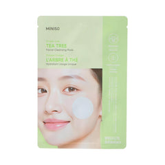 MINISO SINGLE-USE TEA TREE FACIAL CLEANSING PADS 2028031410108 FACIAL CLEANSER