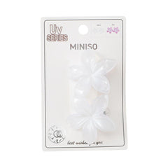 MINISO UV COLOR-CHANGING SERIES FLOWER HAIR CLIPS (2 PCS) 2028078210105 HAIR CLIPPERS