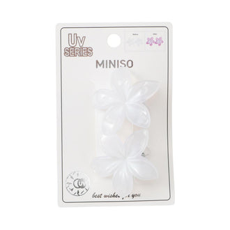 MINISO UV COLOR-CHANGING SERIES FLOWER HAIR CLIPS (2 PCS) 2028078210105 HAIR CLIPPERS