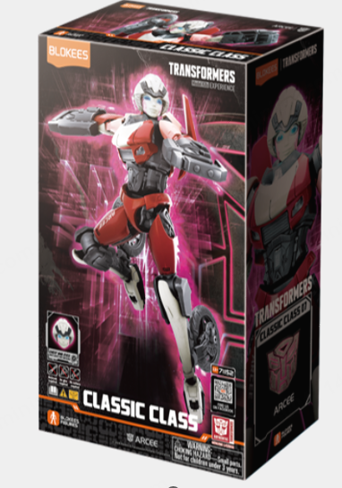 MINISO TRANSFORMERS CLASSIC CLASS 07 ARCEE BUILDING BLOCK FIGURE 2028156610100 BUILDING BLOCKS