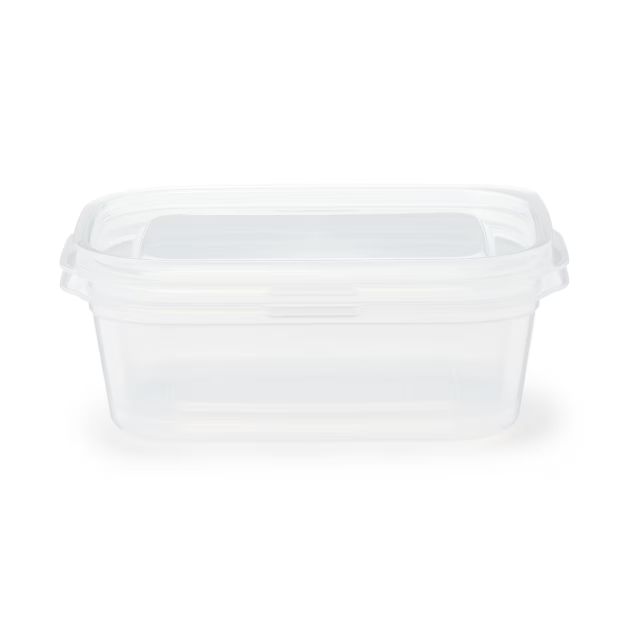 MINISO TRANSPARENT WHITE SERIES RECTANGULAR FOOD CONTAINER 850ML (2 PC ...