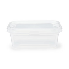 MINISO TRANSPARENT WHITE SERIES RECTANGULAR FOOD CONTAINER 850ML (2 PCS) 2028168710102 FOOD CONTAINER
