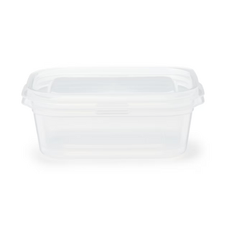 MINISO TRANSPARENT WHITE SERIES RECTANGULAR FOOD CONTAINER 850ML (2 PCS) 2028168710102 FOOD CONTAINER