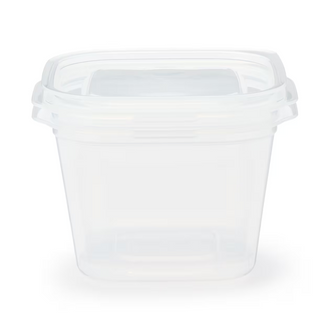 MINISO TRANSPARENT WHITE SERIES SQUARE FOOD CONTAINER 900ML (2 PCS) 2028168910106 FOOD CONTAINER