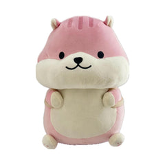 MINISO 13IN. SITTING-POSTURE HAMSTER PLUSH TOY(PINK, CARRYING MELON SEED) 2028552810104 REGULAR PLUSH