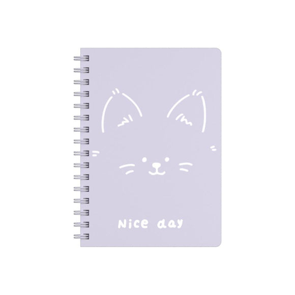 MINISO ANIMAL SERIES A5 WIRE-BOUND BOOK (PURPLE) (80 SHEETS) 2028705910101 WIREBOUND BOOK