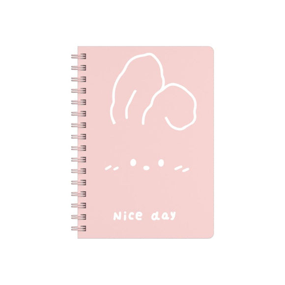 MINISO ANIMAL SERIES A5 WIRE-BOUND BOOK (PINK) (80 SHEETS) 2028706010107 WIREBOUND BOOK