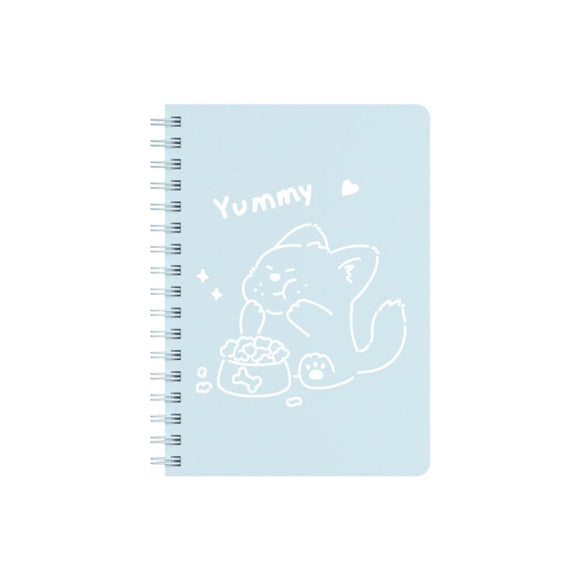 MINISO ANIMAL SERIES A6 WIRE-BOUND BOOK (BLUE) (60 SHEETS) 2028706510102 WIREBOUND BOOK