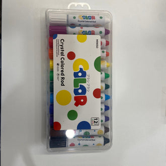 MINISO POLKA DOT SERIES CRAYON MARKER SET (12 COLORS) 2028711210103 COLORED PENCIL