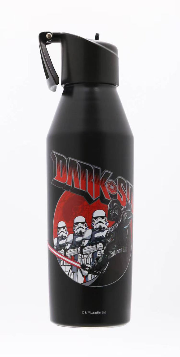MINISO STAR WARS COLLECTION DOUBLE-WALL STAINLESS STEEL BOTTLE 520ML(BLACK) 2028764410109 STEEL CUP