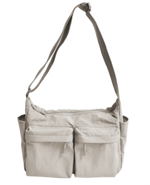 MINISO CITY SERIES RECTANGULAR CROSSBODY BAG(LIGHT GRAY) 2028884913108 CROSSBODY BAG
