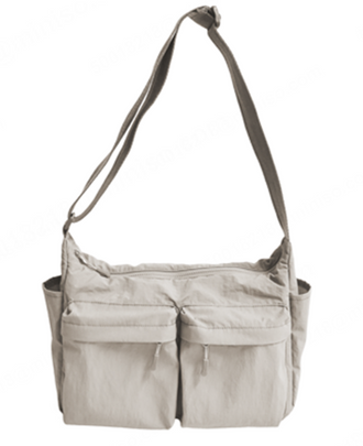 MINISO CITY SERIES RECTANGULAR CROSSBODY BAG(LIGHT GRAY) 2028884913108 CROSSBODY BAG