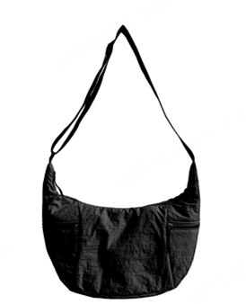 MINISO CITY SERIES MEDIUM DUMPLING-SHAPED CROSSBODY BAG (BLACK) 2028885213108 CROSSBODY BAG