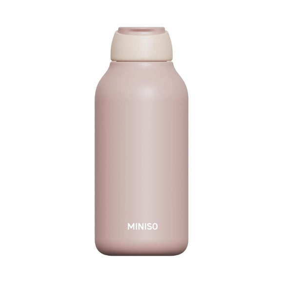 MINISO MINIMALIST DOUBLE-WALL INSULATED BOTTLE 500ML(PEACH PINK) 2028917310102 VACUUM CUP/ KETTLE