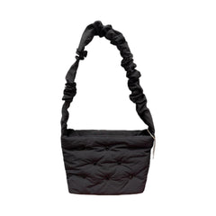 MINISO PUFF SERIES RUCHED PADDED SHOULDER BAG WITH HOLES(BLACK) 2028993211102 SHOULDER BAG